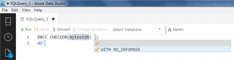 Azure Data Studio snippet 17