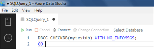 Azure Data Studio snippet 18