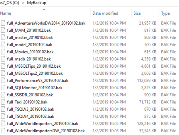 my backup