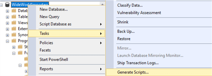 Generate_Scripts Wizard in SSMS