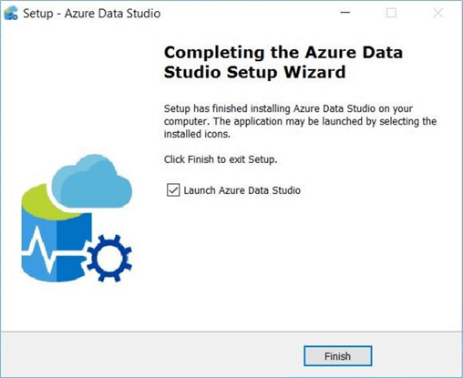 This is a typical completed the install screen.