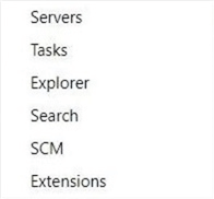Azure Data Studio - Install Program - Main Menu Items - These are the seven most important actions within the editor.