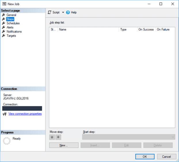 SQL Server Agent Job Steps