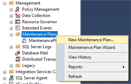 new maintenance plan