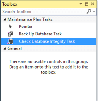 Maintenance Plan Designer Toolbox