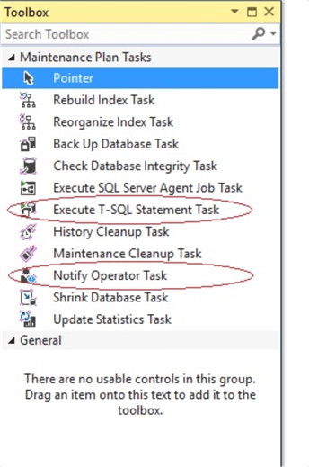Maintenance Plan Designer other features