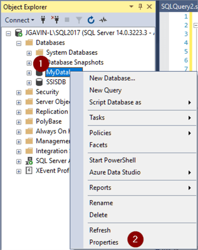 Database properties