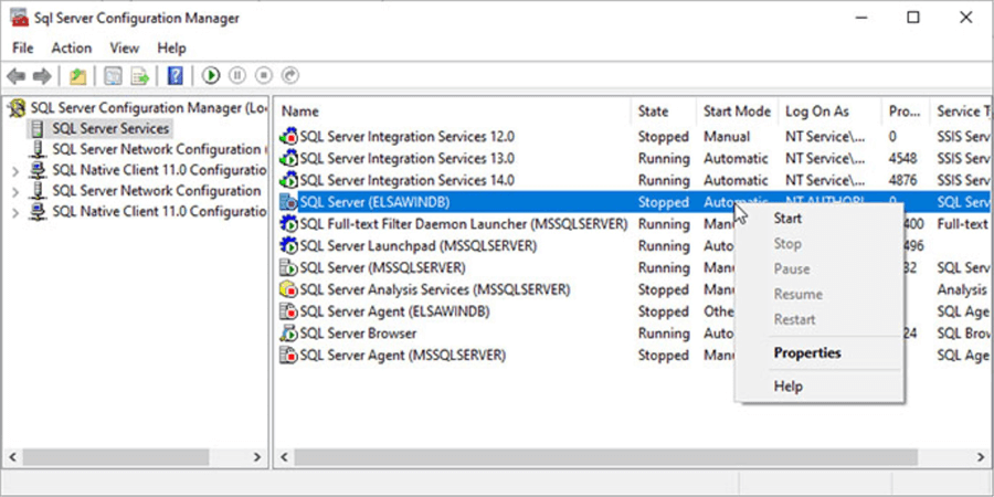 SQL Server Configuration Manager.