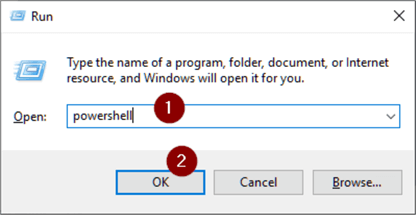 Start PowerShell executable