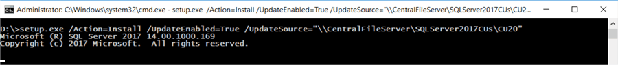 cmd line run setup.exe