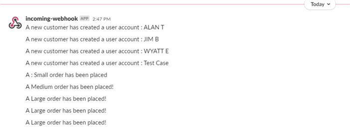 test results
