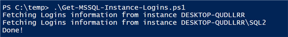 query command