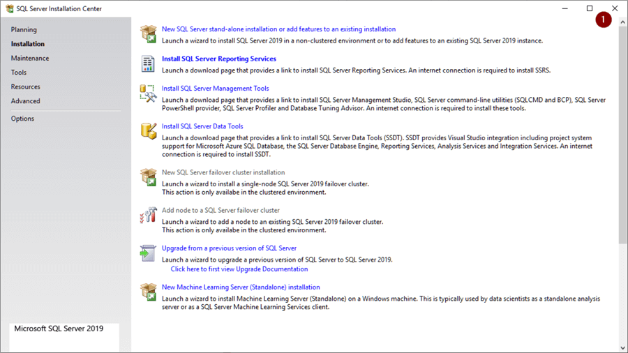 SQL Server 2019 Install Screen 18
