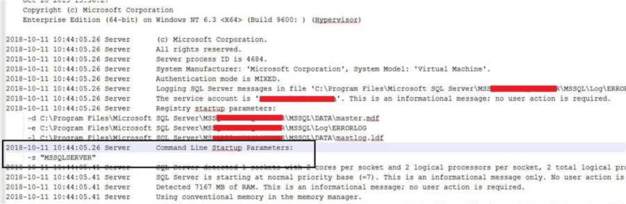 error log