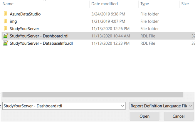 Import server dashboard report 2