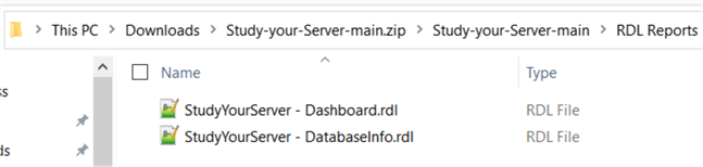 downloaded reports