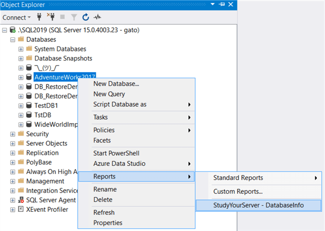 StudyYourServer - Database info
