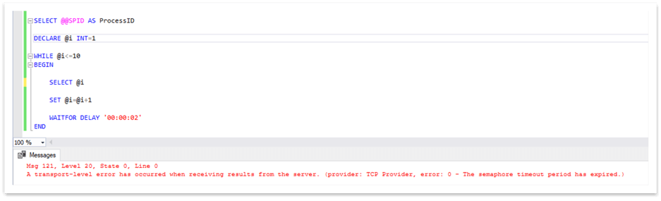 query error