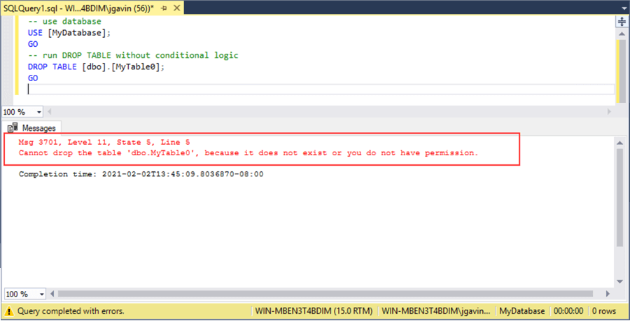 no conditional logic