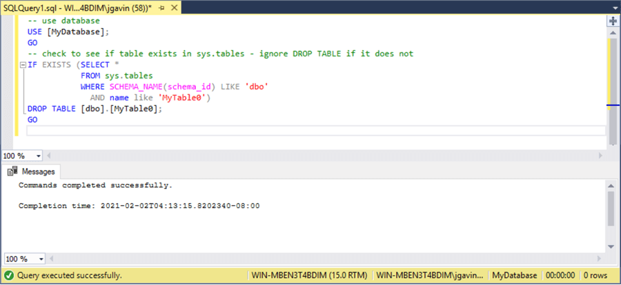 sys.tables