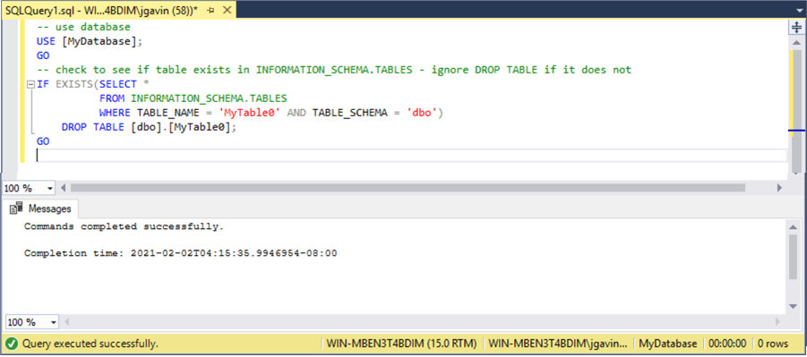 INFORMATION_SCHEMA.TABLES 