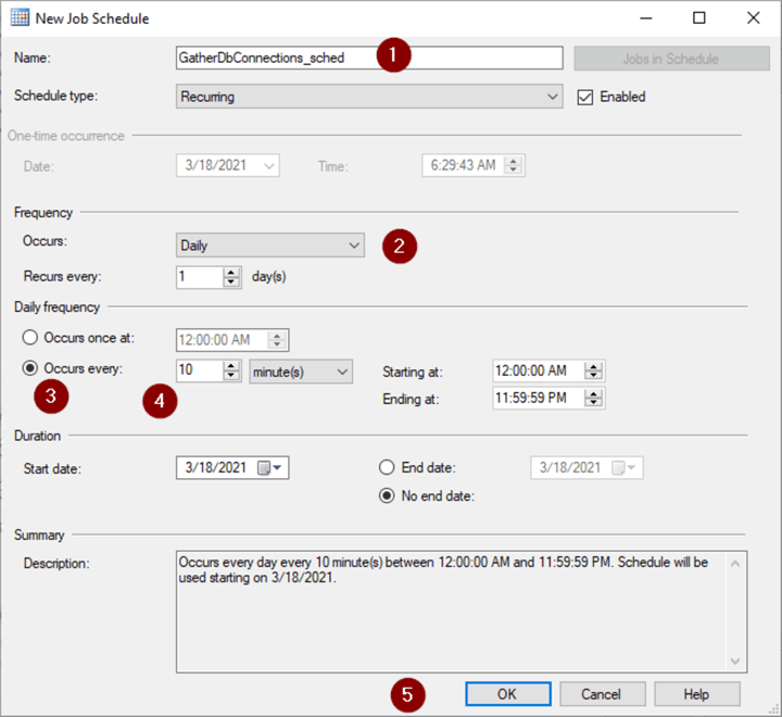 Schedule Populate Job - 6