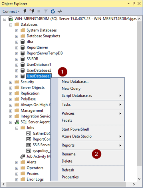 Rename Database 1