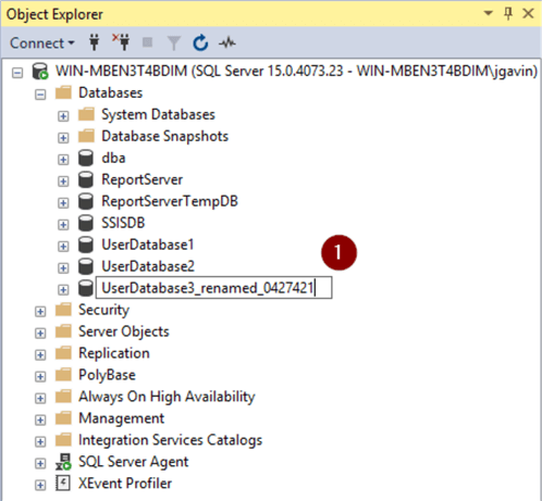 Rename Database 2