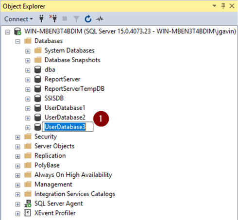 Rename Database Back to Original Name 2