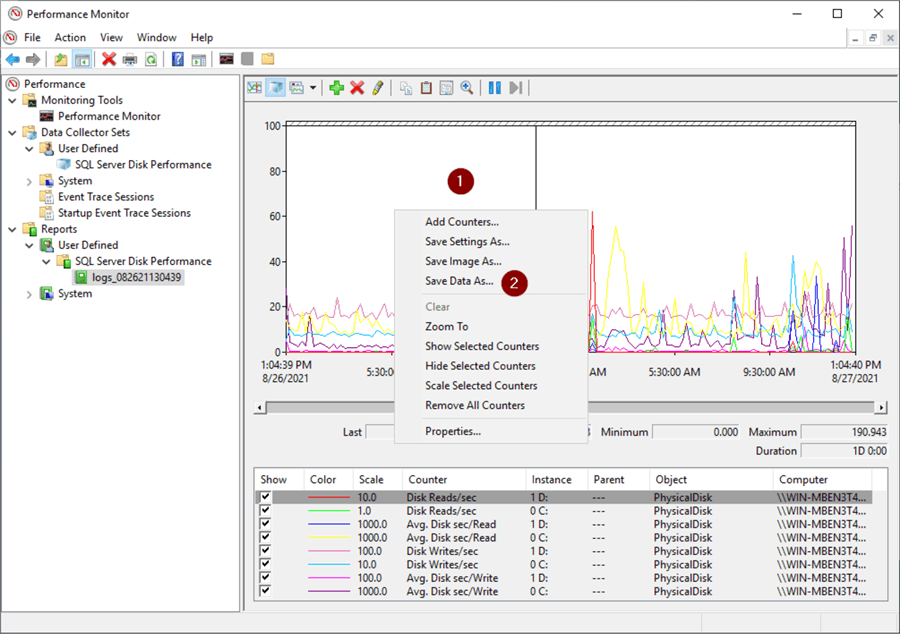 Export Perfmon Data to .csv 1