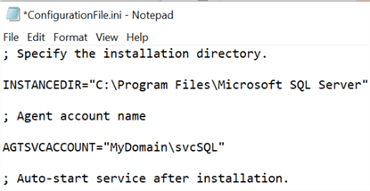 ini file contents