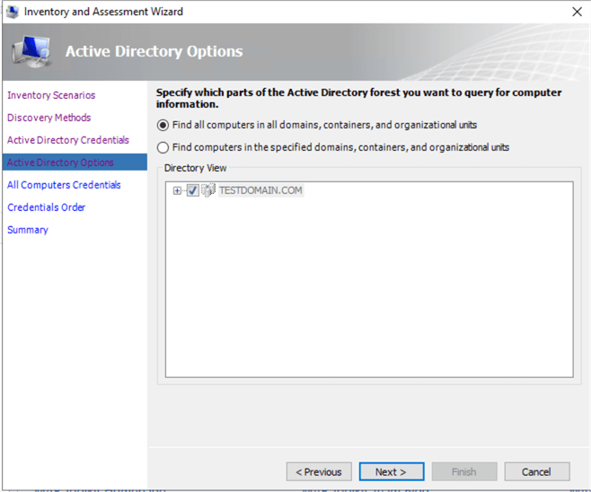 Active Directory Options