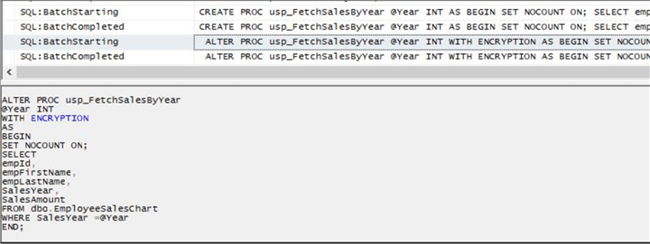 trace output 