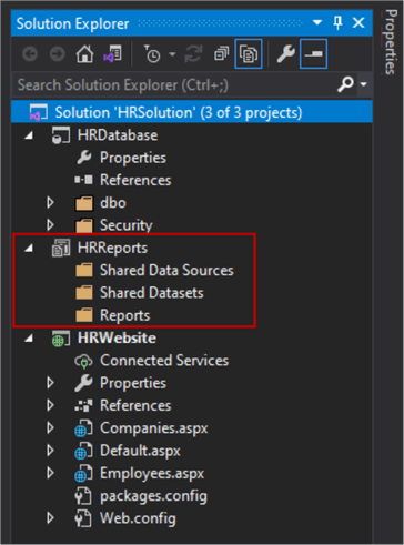 solution explorer