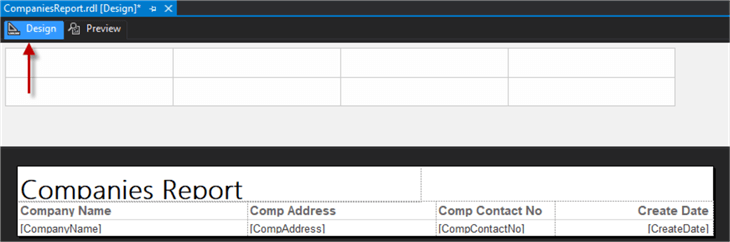 design tab view