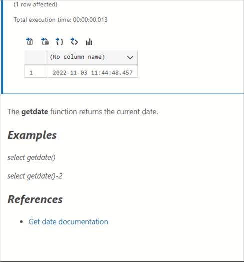 test cell Azure Data Studio