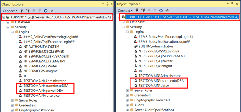 object explorer
