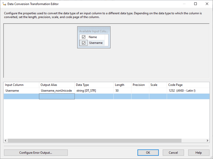 data conversion editor