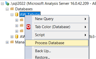 process database