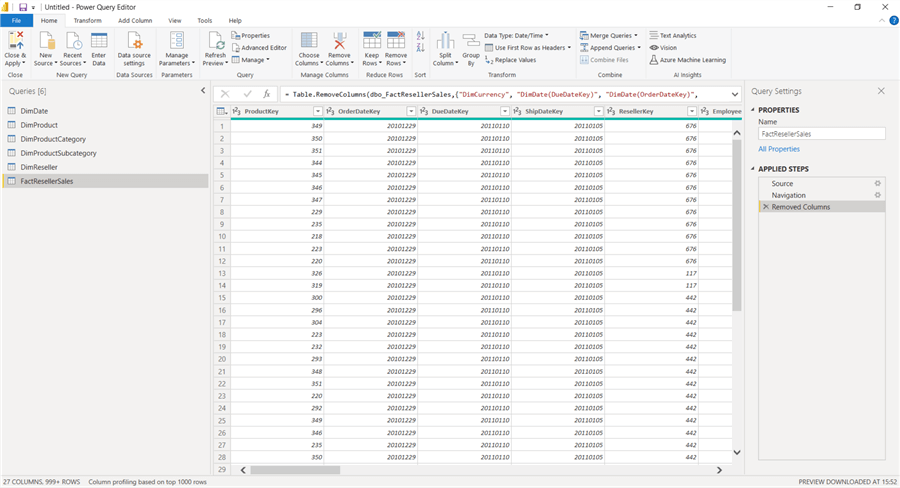 remove unnecessary columns