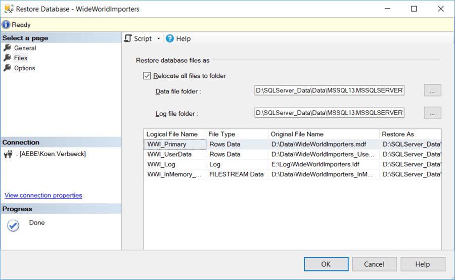 relocate all files