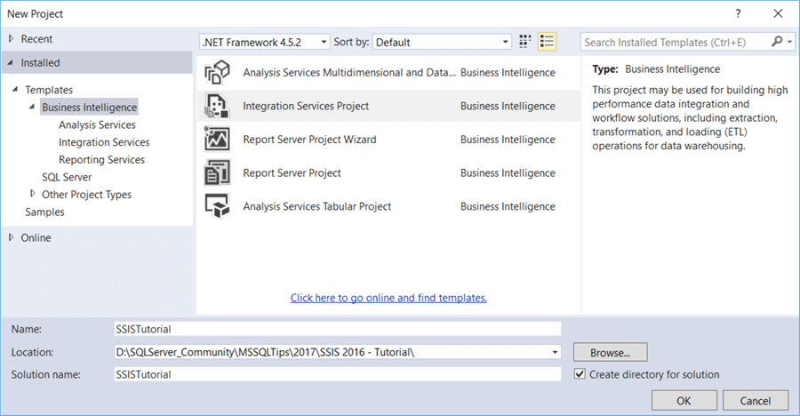 specify project properties