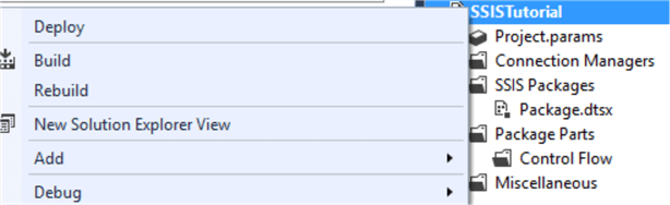 deploy SSIS project
