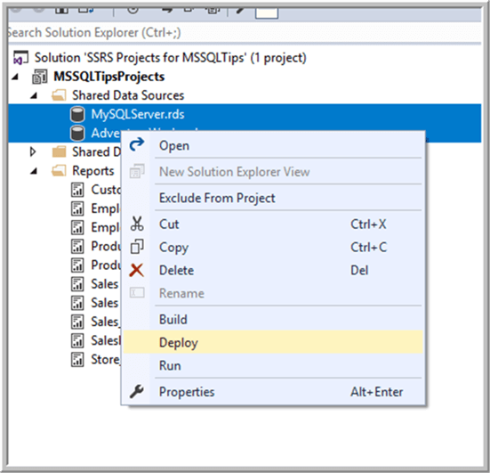 deploy data source - Description: deploy data source