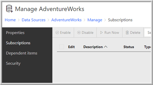 dependent subscriptions - Description: dependent subscriptions