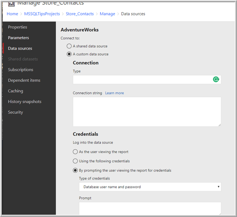 Custom Data Source - Description: Custom Data Source