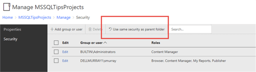 manage ssrs