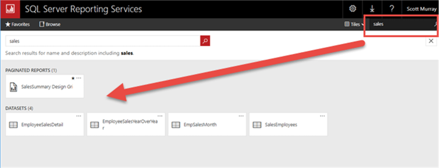search window - Description: search window
