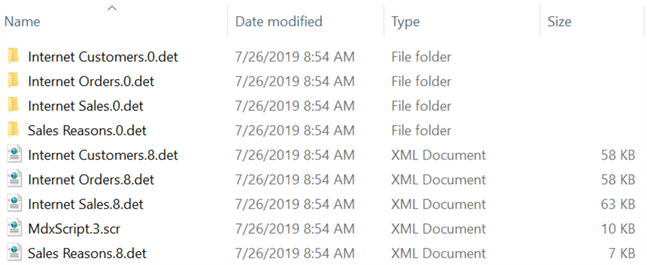analysis services objects