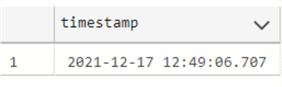 simple CURRENT_TIMESTAMP example